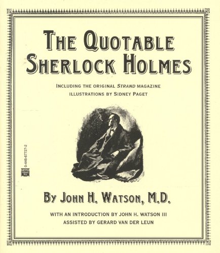 The Quotable Sherlock Holmes