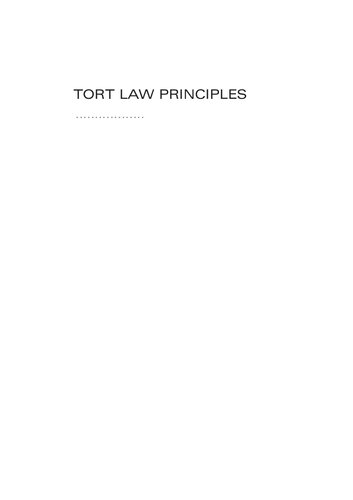 Tort law principles