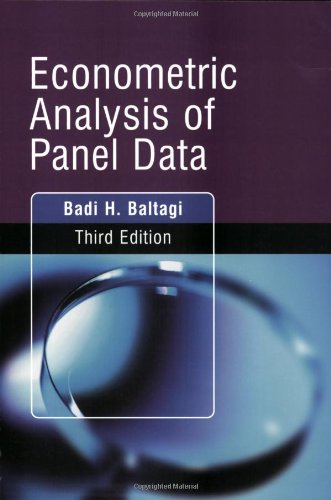 Econometric Analysis of Panel Data