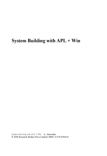 System Building with APL + Win