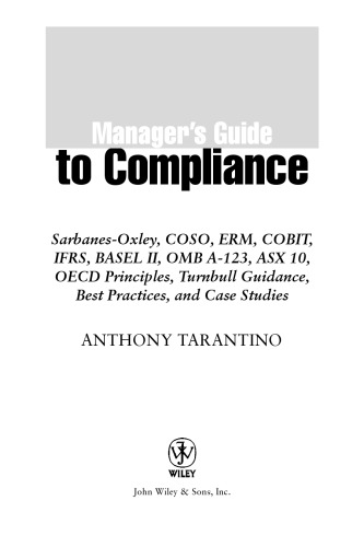 Manager's Guide to Compliance