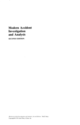 Modern accident investigation and analysis