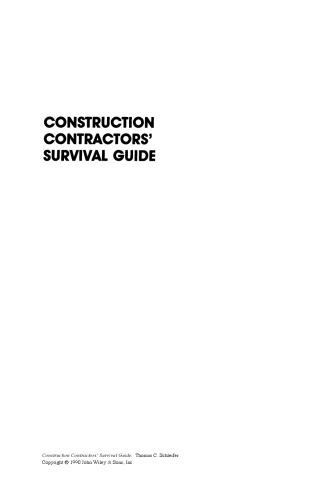 Construction contractors' survival guide