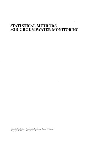 Statistical methods for groundwater monitoring