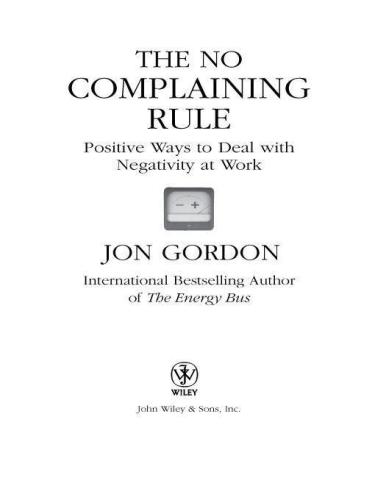 The No Complaining Rule