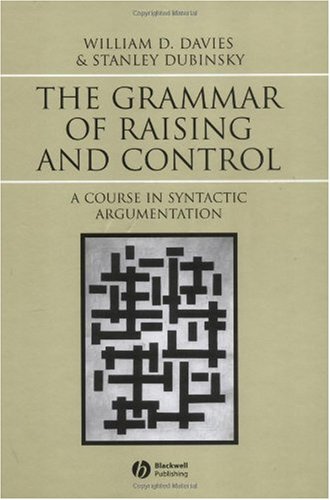 The Grammar of Raising and Control