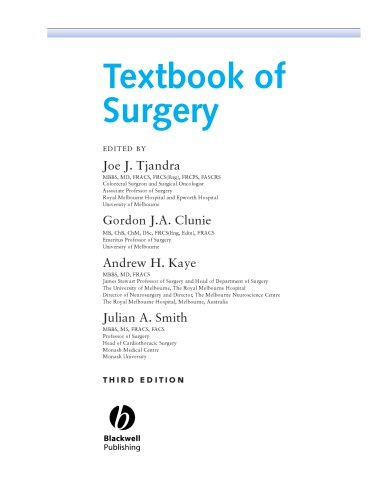 Textbook of surgery