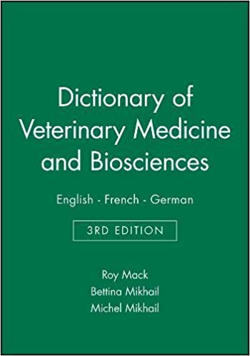 Wörterbuch der Veterinärmedizin und Biowissenschaften : Deutsch-Englisch-Französisch : Appendix Latinum-English-Deutsch-Français