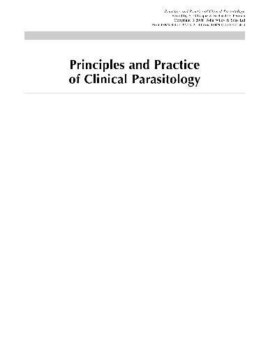 Principles and practice of clinical parasitology