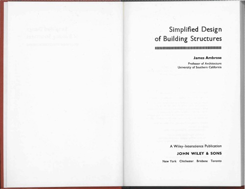 Simplified Design of Building Structures