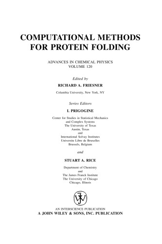 Computational methods for protein folding