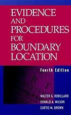 Evidence and Procedures for Boundary Location