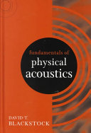 Fundamentals of Physical Acoustics