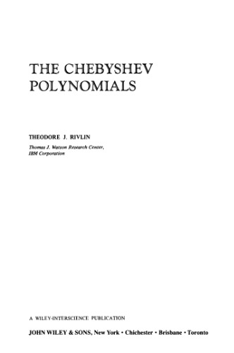 The Chebyshev Polynomials