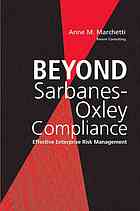 Beyond Sarbanes Oxley Compliance