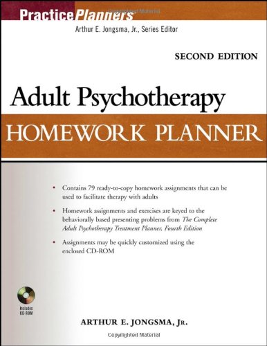 Adult Psychotherapy Homework Planner (PracticePlanners)