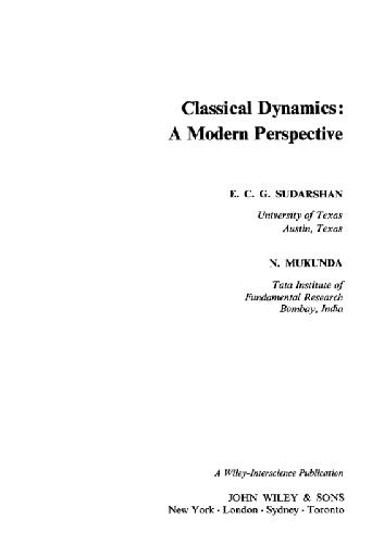 Classical Dynamics