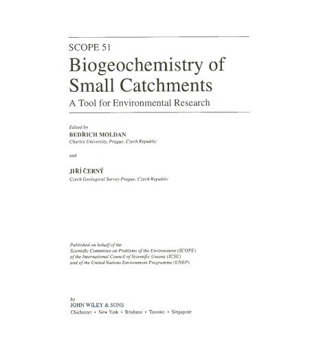 Biogeochemistry of Small Catchments