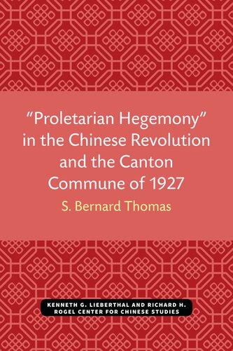 "Proletarian hegemony" in the Chinese revolution and the Canton Commune of 1927