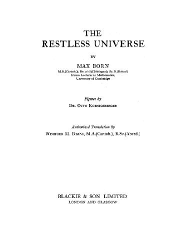 The Restless Universe