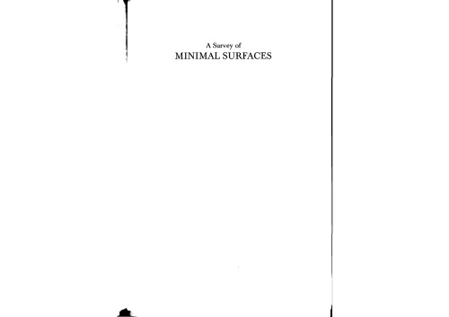 A Survey of Minimal Surfaces