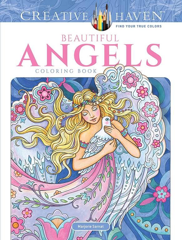 Creative Haven Beautiful Angels Coloring Book (Adult Coloring)