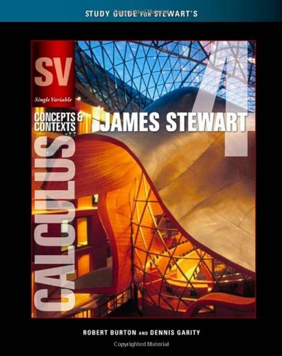 Study Guide for Stewart's Single Variable Calculus