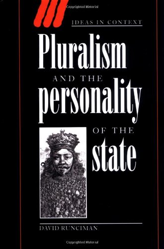 Pluralism and the personality of the state