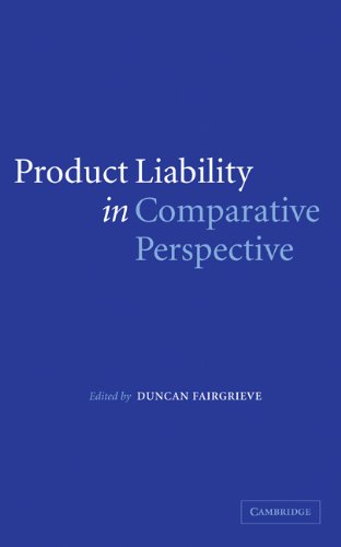 Product Liability in Comparative Perspective