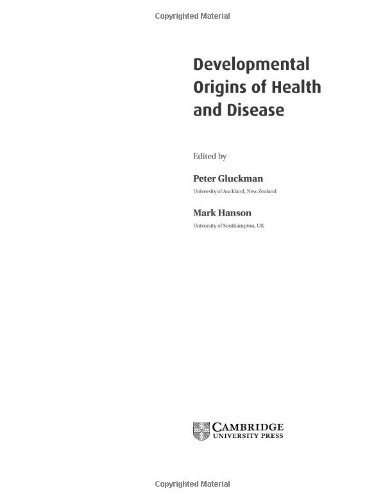 Developmental Origins of Health and Disease