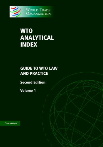 WTO analytical index : guide to WTO law and practice.