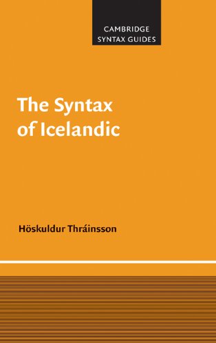 Syntax of Icelandic, The. Cambridge Syntax Guides.