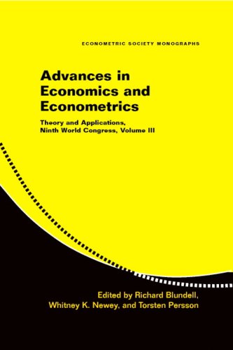 Advances in Economics and Econometrics