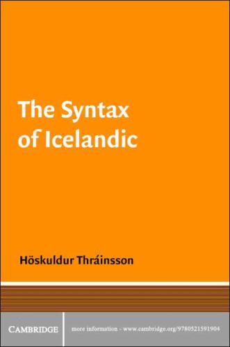 The Syntax of Icelandic