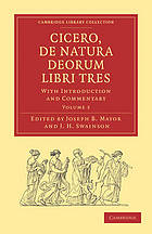 Cicero, de Natura Deorum Libri Tres