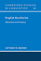 English Auxiliaries