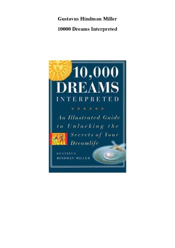 10,000 Dreams Interpreted