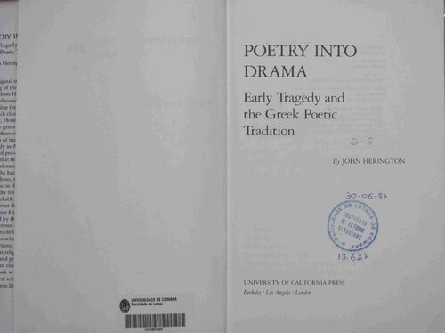 Poetry Into Drama