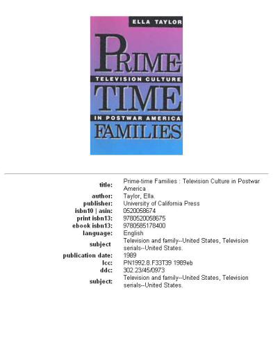 Prime-Time Families