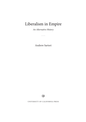 Liberalism in Empire