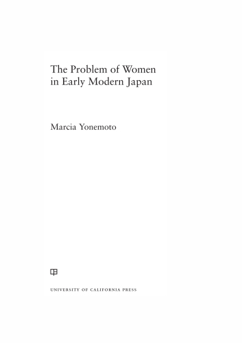 The Problem of Women in Early Modern Japan