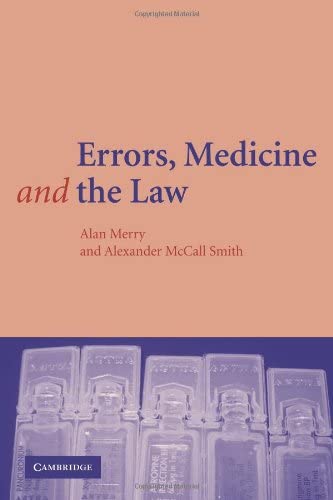 Errors, Medicine and the Law