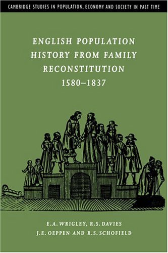 English Population History from Family Reconstitution 1580-1837