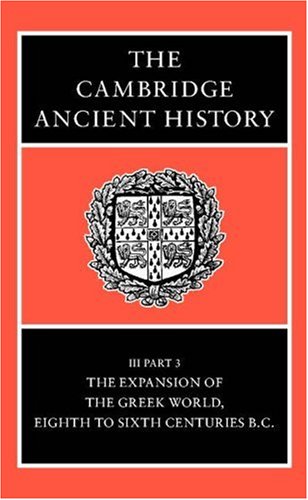 The Cambridge Ancient History, Vol 3, Part 3