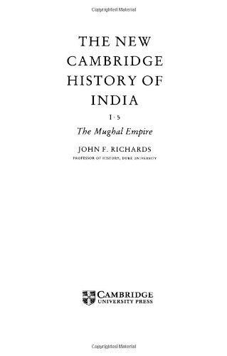 The New Cambridge History of India, Volume 1, Part 5