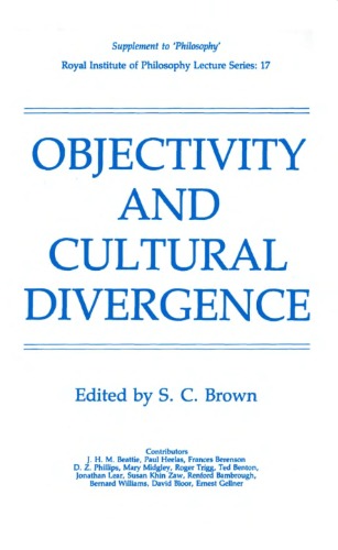 Objectivity and Cultural Divergence