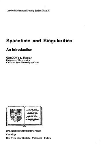 Spacetime and Singularities