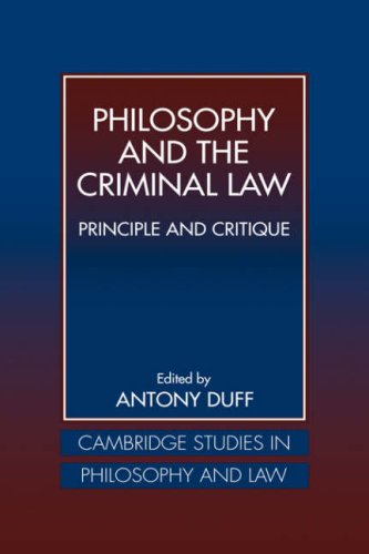 Philosophy and the Criminal Law