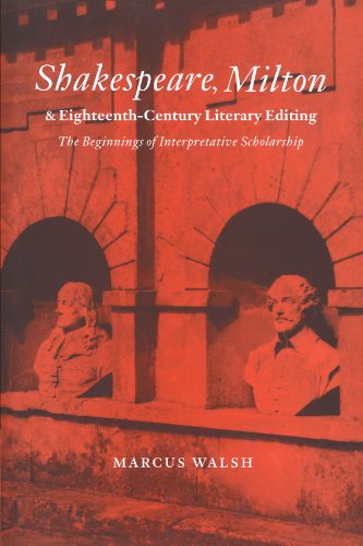 Shakespeare, Milton and Eighteenth-Century Literary Editing