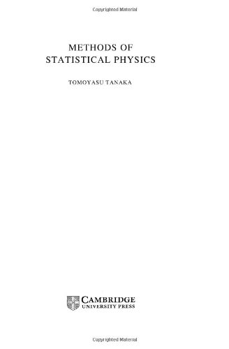 Methods of Statistical Physics